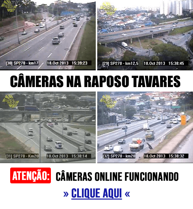 Cameras ao vivo Raposo Tavares no Jardim Bonfiglioli